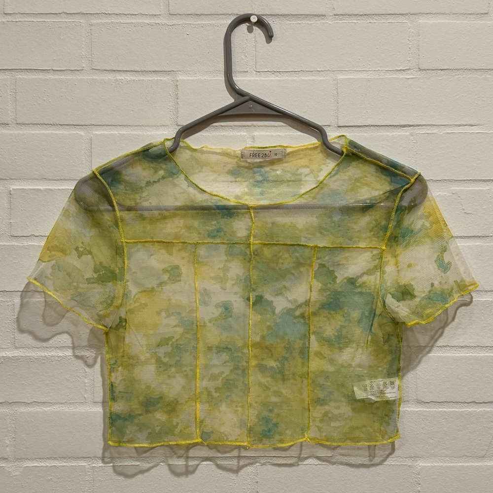 Free 2bU Crop Tie-dye Top